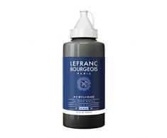 Lefranc y BOURGEOIS fina pintura acrílica, pigmentado, buena Deck Fuerza, Cremoso homogen textura, Paynesgrau, 750ml Tube