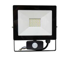 WERKA PRO Proyector Radar plano LED de 30 W exterior, detector de movimiento, iluminaciÃ³n impermeable, foco de exterior, sensor de seguridad, Ã¡ngulo de radiaciÃ³n de 130 Â°, resistente a la intemperie