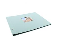 Goldbuch álbum de Fotos, Trend, 25 x 25 cm, 60 páginas con pergamino, Azul Turquesa, 39x31 cm
