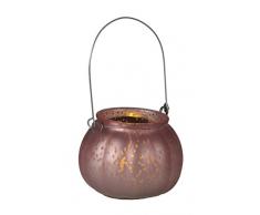 Star 062Â âÂ 82Â Jara farol con vela LED vidrio/plÃ¡stico cobre 10Â x 8,5Â cm)