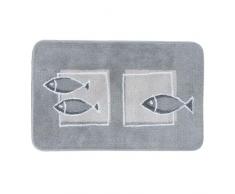 Spirella, Gris colección Andros, Alfombrilla de Ducha 55 x 85,90% Polyester-10% AcrÃlico, 55x85cm