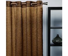 atenas home textile Visillo de salón, Tela, Negro