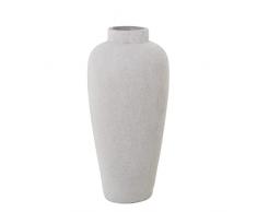 Jarron de sobremesa de Ceramica en Tono Claro 18x40cm