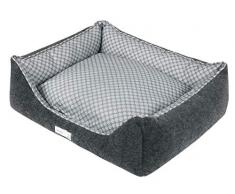 Wouapy Sofa Prestige Romance â Espacio de Descanso confeccionado con Tejido de Fieltro y Estampado â DiseÃ±o prÃ¡ctico y cÃ³modo â TamaÃ±o Grande â Antracita/Gris/Blanco, Textil