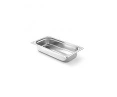 Hendi 806425 Gastronorm bandeja 1/3gn, 2,5 L, acero inoxidable, Plata, 32,5 x 17,6 x 6,5 cm