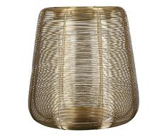 Casablanca Lucero 43408 - Portavelas de Metal Trenzado con Inserto de Cristal (12,5 cm de diÃ¡metro), para Velas de Pilar de 29 cm de diÃ¡metro, 25 cm de diÃ¡metro, 43408