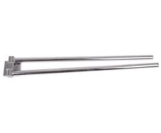Fackelmann 86758 - Toallero de Barra (2 Barras, 5Â xÂ 6,5Â xÂ 47Â cm Aprox, Superficie Brillante cromada)