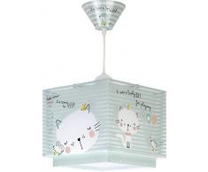 Dalber Lámpara Colgante Loving Cat, 60 W, Verde
