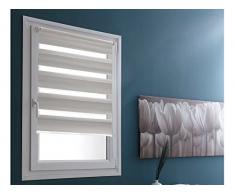 MADECOSTORE 7998082190 - Estor Enrollable, Color Gris Claro, 85 x 190 cm (Tela = 82 cm)