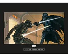 Komar Wandbild Von Star Wars Classic RMQ Vader Luke Hallway | Kinderzimmer, Jugendzimmer, Dekoration, Kunstdruck | ohne Rahmen | WB161-40x30 fotomural, carbÃ³n