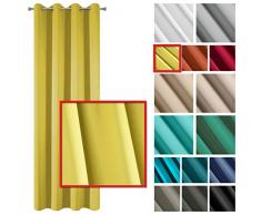 Eurofirany ZAS/Logan/MUSZ Cortina, poliéster, Amarillo Mostaza, 135 x 250 cm