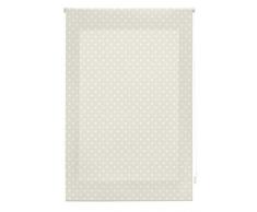 Blindecor - Estor Enrollable, Tela , Beige con motas blancas , 110 x 180 cm