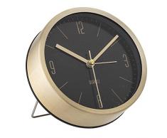 Bloomingville Reloj de mesa de aluminio, dorado