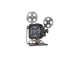 Reloj de Mesa de la Marca DKD Home Decor Cristal Negro Hierro (31.5 x 10 x 35 cm) (Referencia: S3026694)