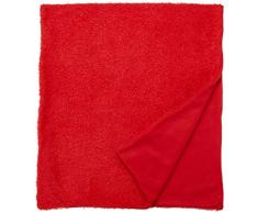 Eurofirany Manta, Microfibra, Rojo, 150x70x1 cm