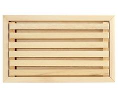 HOME Tabla De Cortar De Madera, Beige, 39Â x 23Â x 3Â cm