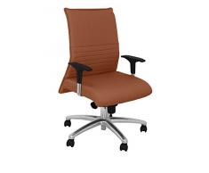 Piqueras Y Crespo (PIQU7) SillÃ³n Albacete confidente Bali marrÃ³n Sillas de Oficina, Talla Unica