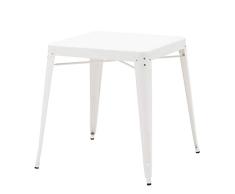 Italian Concept Best Contract, Mesa Apilable de Aluminio Lacado, Color Blanco, Ãºnica