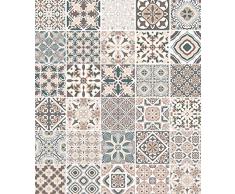 WENKO Pared posterior de vidrio Azulejos 60 x 70 cm - Protector contra salpicaduras, Vidrio endurecido, 60 x 70 cm, Multicolor