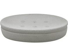 Spirella colección Cement, Bandeja para Pastilla de jabón 14x10x3 cm, Cerámica, Gris