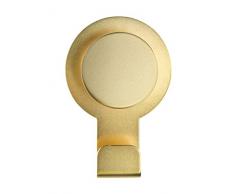 WENKO Colgador Blandas oro mate acero inoxidable - Gancho adhesivo sin taladrar, toallero, Acero inoxidable, 5 x 7.5 x 2.5 cm, Oro