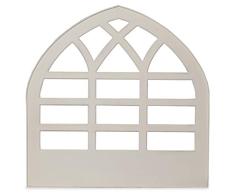 Menzzo Aladin - Cabecero de Cama, Madera, Color Blanco, 140 x 8 x 140 cm