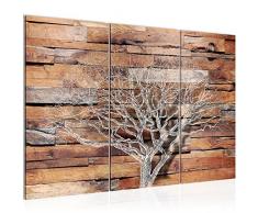 Runa Art 108931a - Cuadro de pared abstracto (120 x 80 cm, lienzo de fieltro, formato XXL, 3 piezas, fabricado en Alemania, listo para colgar), diseño de árbol