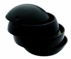 Spirella 16,0 x 16,0 x 14,0 cm, Negro colección Bowl, Joyero, ABS