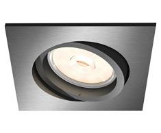 Philips myLiving DONEGAL grey LED Recessed spot light - Punto de luz (Recessed lighting spot, GU10, 1 bombilla(s), LED, 220-240 V, Gris)