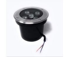 LEOFLA Foco LED empotrable de 5 W para Exterior, luz Blanca, Variable, Media