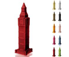 Candellana Hecho a Mano Big Ben Vela de Regalo - Divertida - Vela Decorativa - Decoración del Hogar - Regalos para Amigos - Mecha de Algodón - Tiempo de Quemado 70h - Vela Red