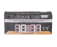 Out of the Blue 79/3285 - Reloj Digital LED con función de Alarma, indicador de Fecha y Temperatura, Aprox. 21,5 x 7,5 cm, conexión con Cable USB, en Caja de Regalo