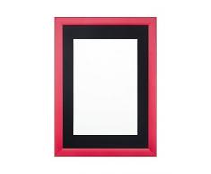 Paintings Frames Rainbow - Marco de Fotos - Póster - Otros tamaños y Colores Disponibles, Madera, Color Rosa con Montura Negra, para Cuadros de 7X5