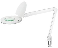 AIRAM Lupa Loop XL 3D 8W/865 650lm LED con abrazadera de tornillo blanco