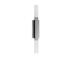 Eglo LED lÃ¡mpara de pared Alcudia, luz ascendente y descendente, luminaria de metal en cromo y plÃ¡stico satinado, iluminador de espejo de baÃ±o, luz de baÃ±o y pasillo, blanco cÃ¡lido, IP44