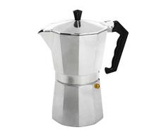 HOME Mokita Cafetera, PlÃ¡stico, Plata/Negro, 9 Tazas