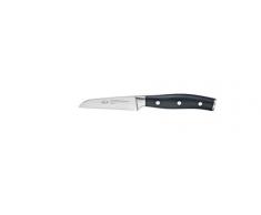 RÃSLE Tradition Cuchillo de pelar, cuchillo de cocina de alta calidad para cortar frutas y verduras, hoja recta de acero especial, POM (polioximetileno) negro, protector de dedos