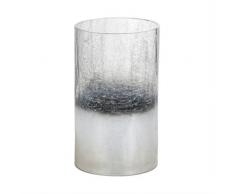 YANKEE CANDLE Platinum Fade Soporte para Vela de té, Silber/weià Transparent, 20 x 12 x 12 cm