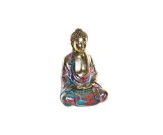 DKD Home Decor Figura Decorativa de la Marca Dorado Buda Resina (22 x 17.5 x 32 cm) (Referencia: S3019588)