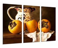Poster FotogrÃ¡fico Fruta Caqui, Jarron Vintage TamaÃ±o total: 97 x 62 cm XXL