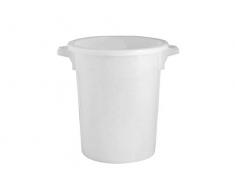 Giganplast Gig Recipiente con Tapa, 60Â L, Blanco