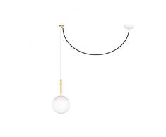 Faro Barcelona 28375 - MINE Lámpara Colgante Blanco e27 40w