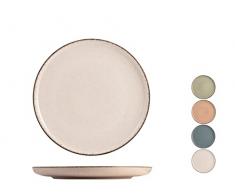 H&H 9000503 Plato de fruta Pearl de porcelana, multicolor, 19 cm, porcelana