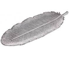 Mopec NZ522 Bandeja resina plateado efecto vintage, 30 cm, Multicolor