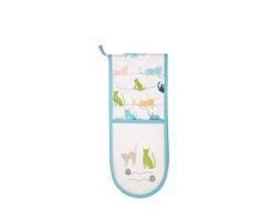 Dexam Curious Cats - Guante Doble para Horno, diseño de Gatos