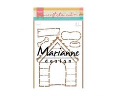 Marianne Design Plantilla casa de Perro por Marleen para Scrapbooking, creación de Tarjetas y Otras Manualidades con Papel, 21 x 15 cm