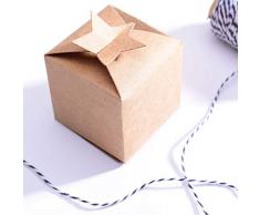 Vaessen Creative Plantilla de Corte, Caja con Estrella, CREA tu Propia Bolsa de Regalo, Joyero, Calendario de Adviento, Etiqueta y Otras Manualidades con Papel, Plata, 13 x 20,3 cm