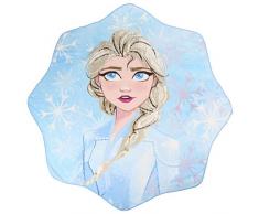 Cerdá Toalla Playa Infantil Frozen Geométrico, Azul, Diámetro 130 cm