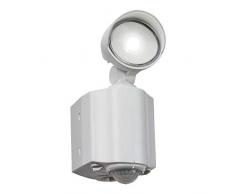 Knightsbridge LED Spot Security Light Luz de seguridad de un solo punto con PIR, Blanco