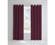 Catherine Lansfield Rich de fútbol de neón poliéster Juego de Funda nórdica, tamaño, Rosa, Curtains - 66x72 Inch